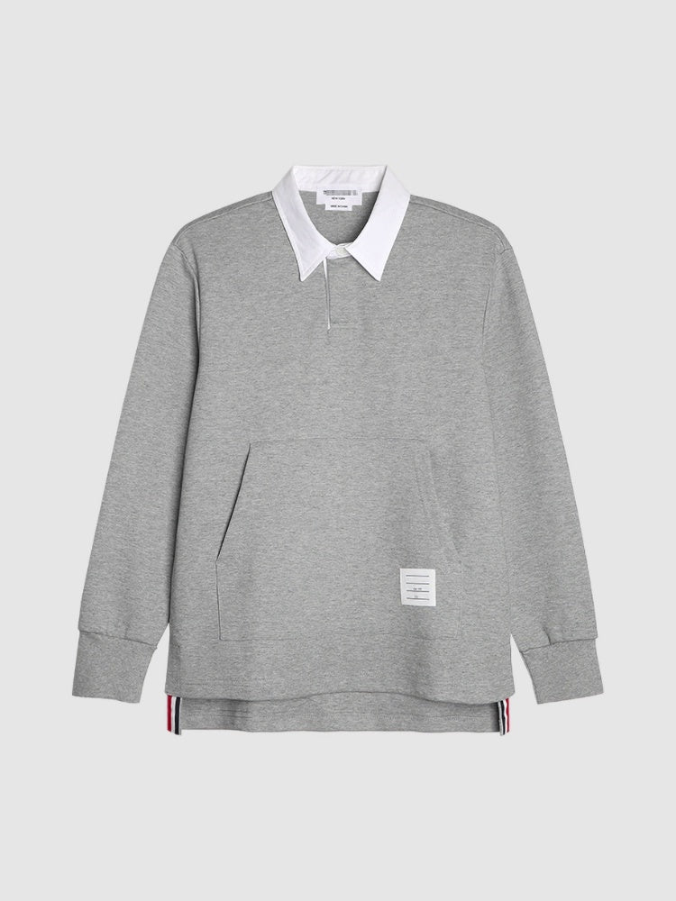 Polo-neck sweatshirt