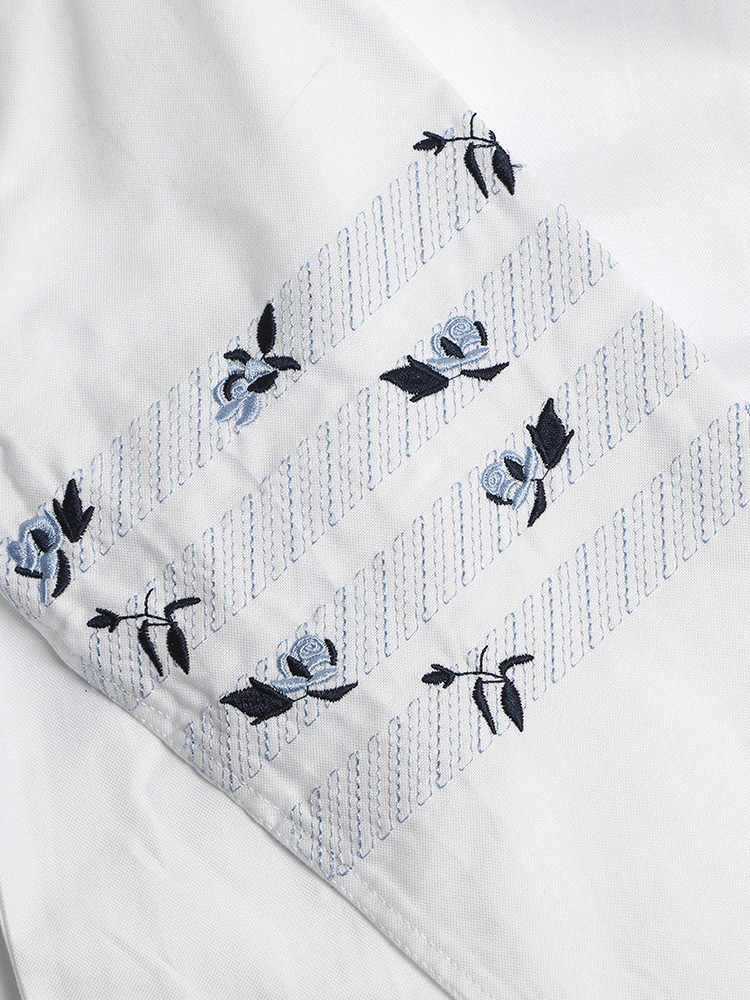 TNOM 2025 Embroidered flower shirt