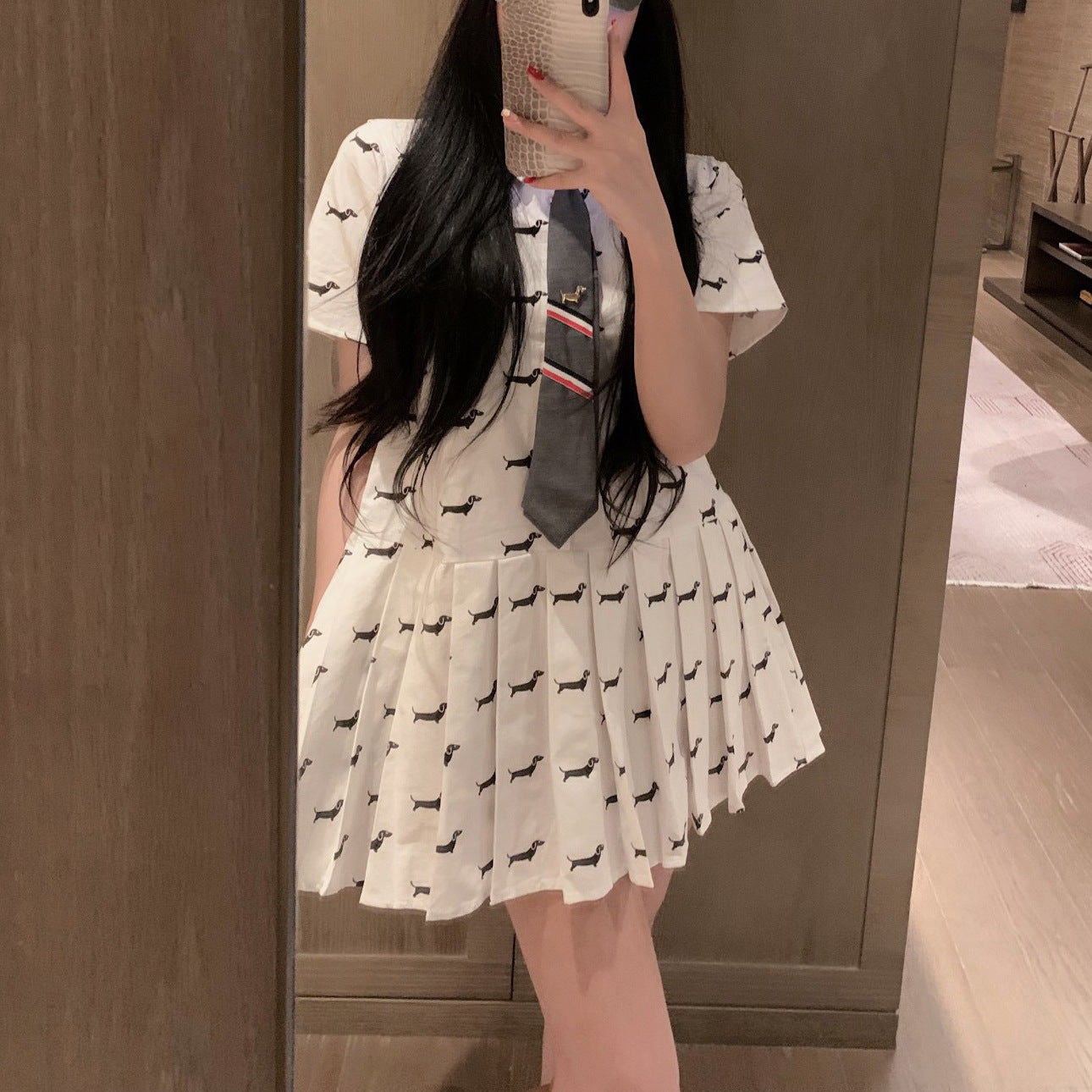 TNOM 2025ss Puppy Tie Dress