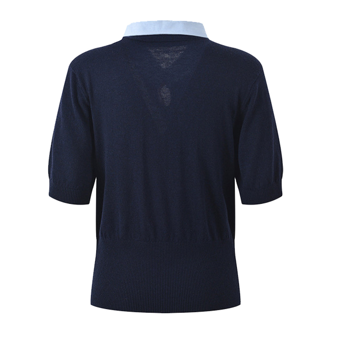 TNOM Women Ribbon POLO shirt