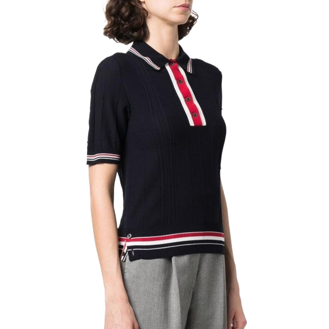 TNOM Women Ribbon POLO shirt