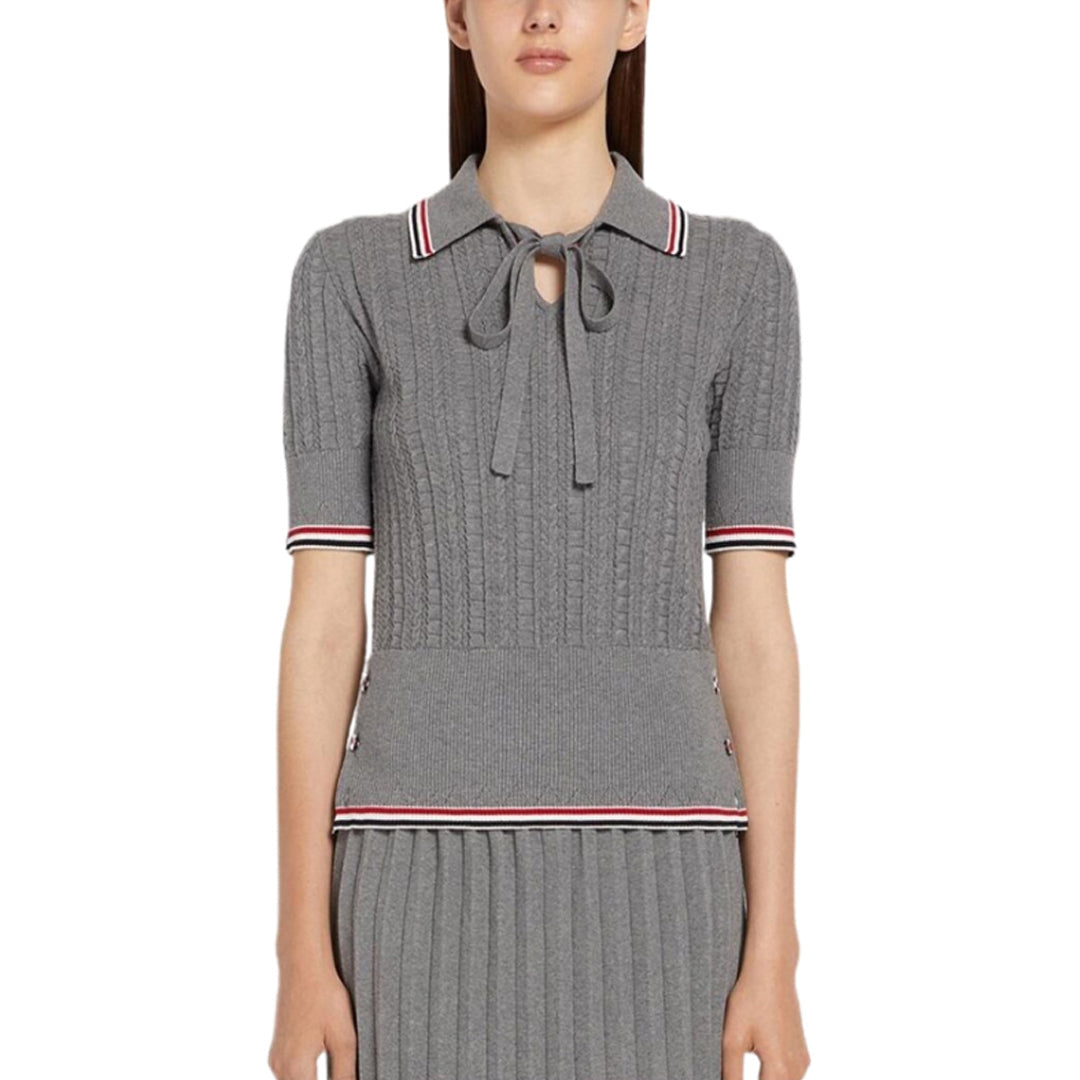TNOM Women stripe POLO shirt