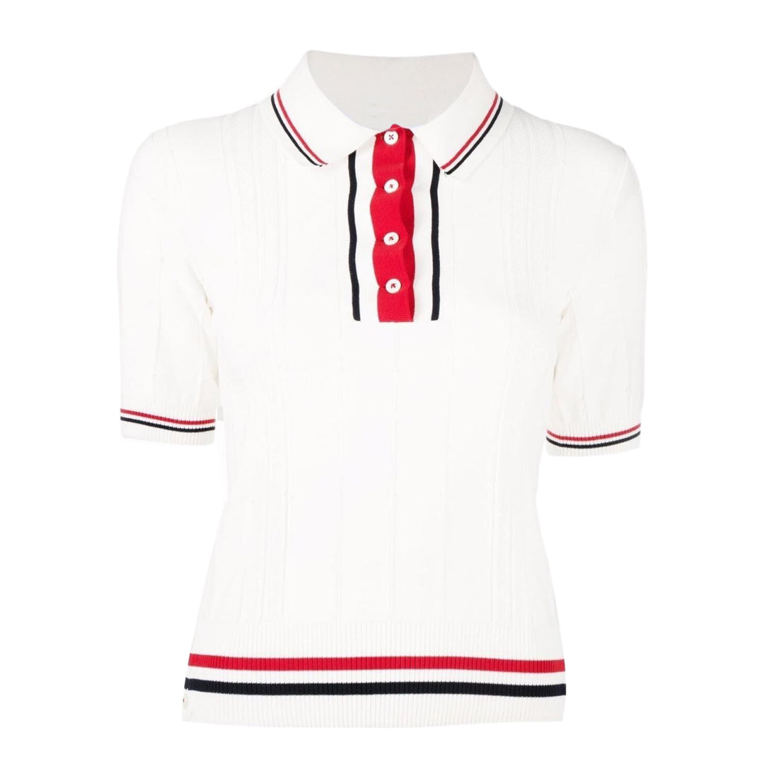 TNOM Women Ribbon POLO shirt