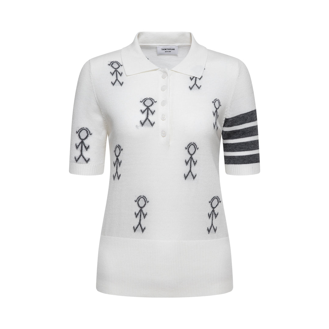 TNOM Women Stickman POLO shirt
