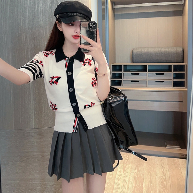 TNOM Jacquard Cardigan