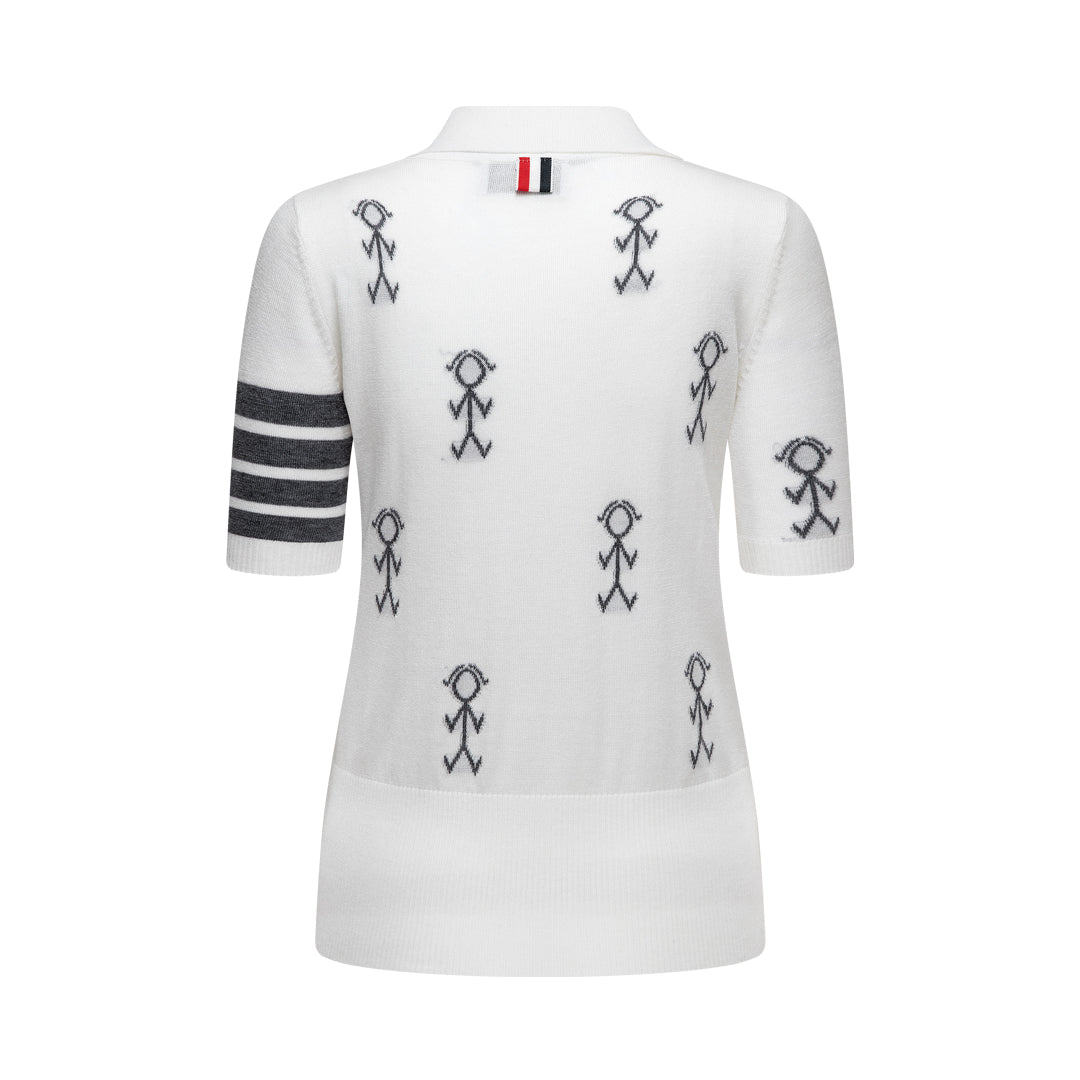 TNOM Women Stickman POLO shirt