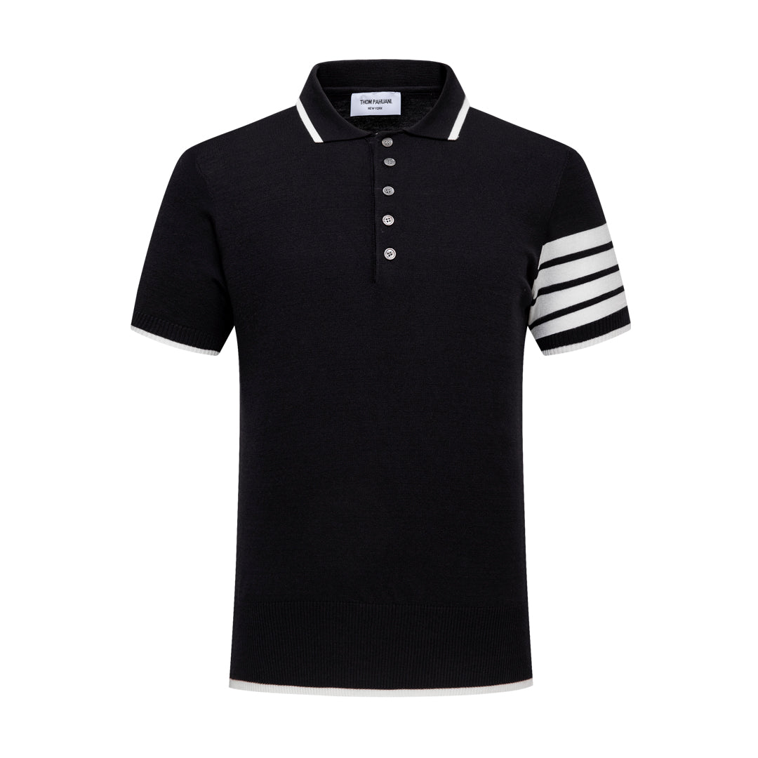 TNOM Contrast stripes POLO Shirt