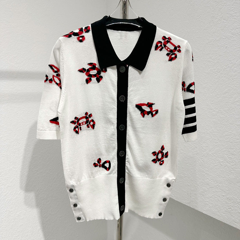 TNOM Jacquard Cardigan