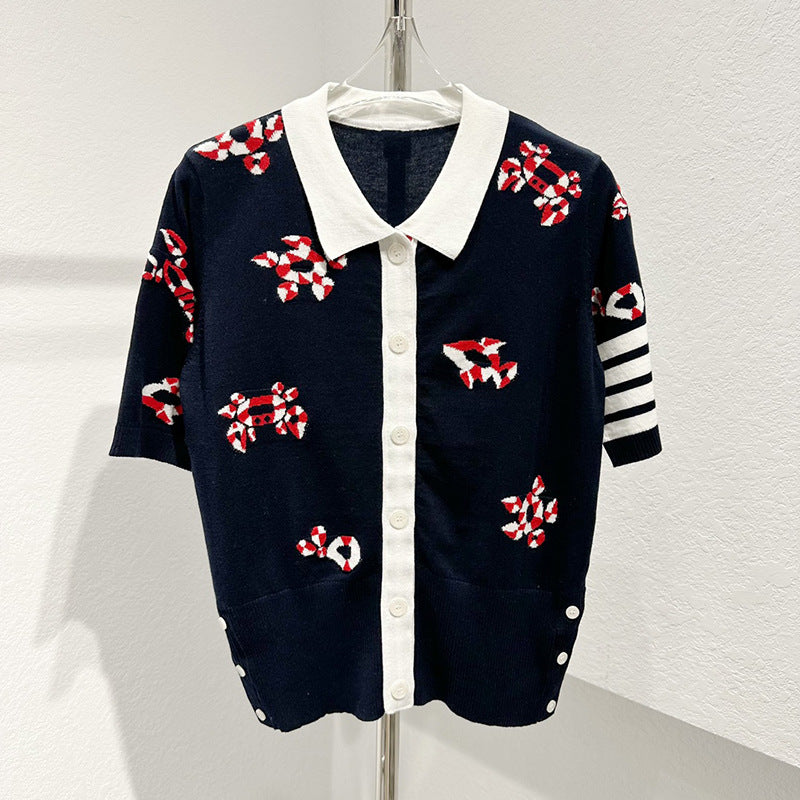 TNOM Jacquard Cardigan