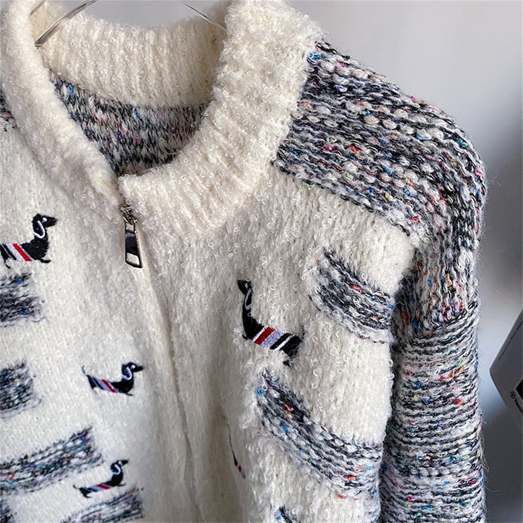 2025 Embroidered sweater