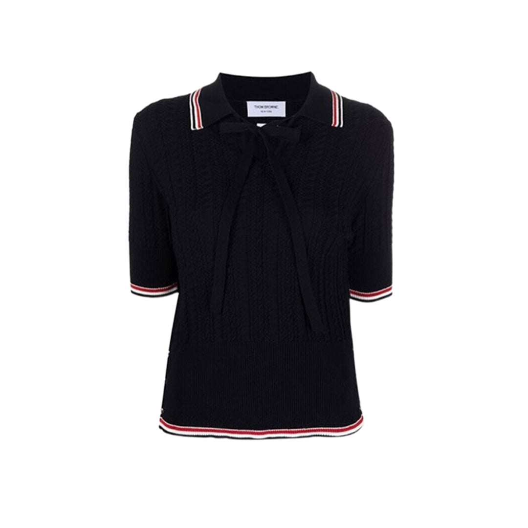 TNOM Women stripe POLO shirt