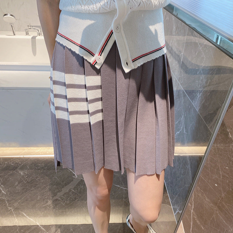 TNOM 2025 Knitted pleated skirt