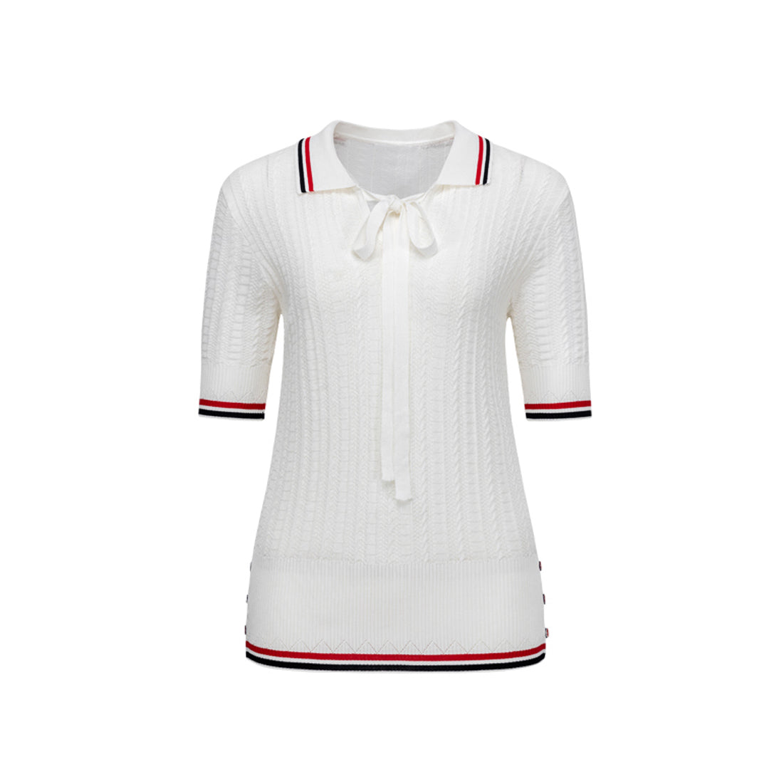 TNOM Women stripe POLO shirt