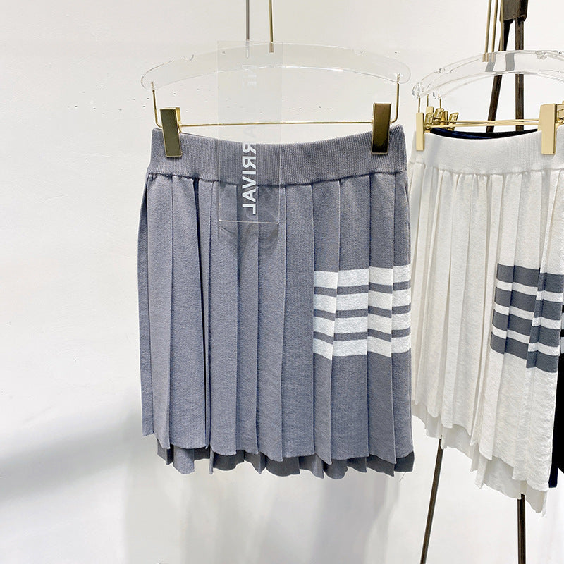 TNOM 2025 Knitted pleated skirt