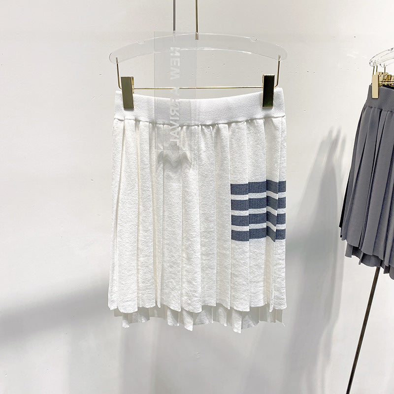 TNOM 2025 Knitted pleated skirt