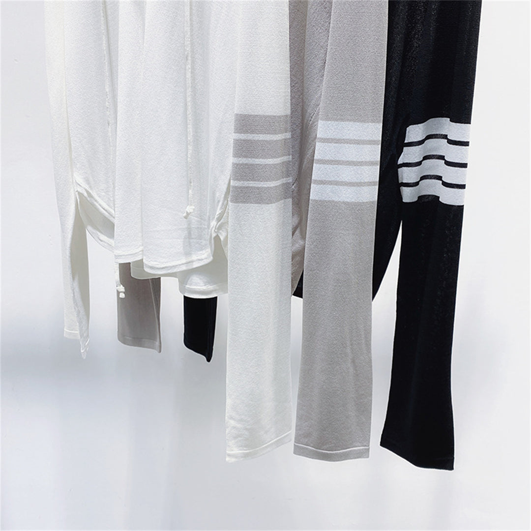 Ice Silk Hooded Cardigan