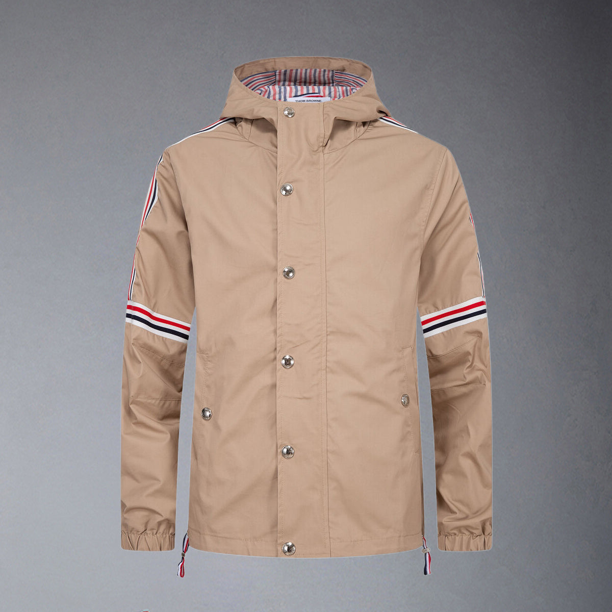 TNOM Khaki Hooded Jacket