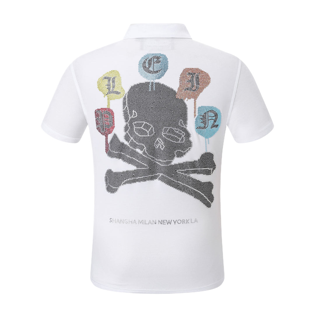 PHILIP Polo shirt Crystal Skull