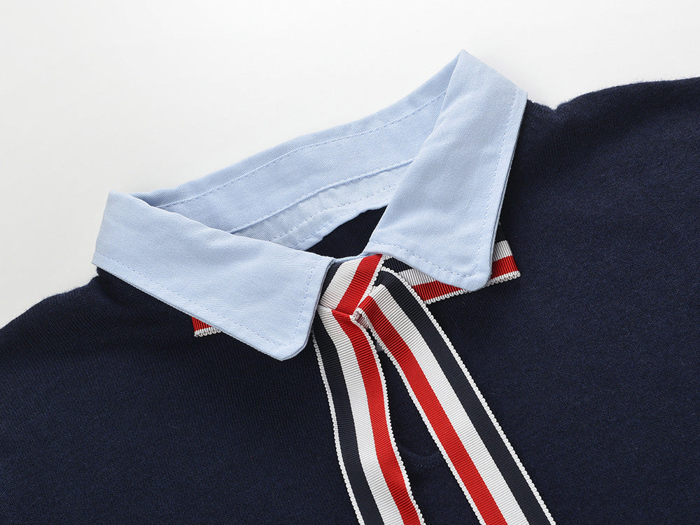 TNOM Women Ribbon POLO shirt