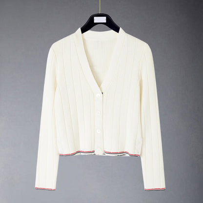Cotton wool knitted cardigan