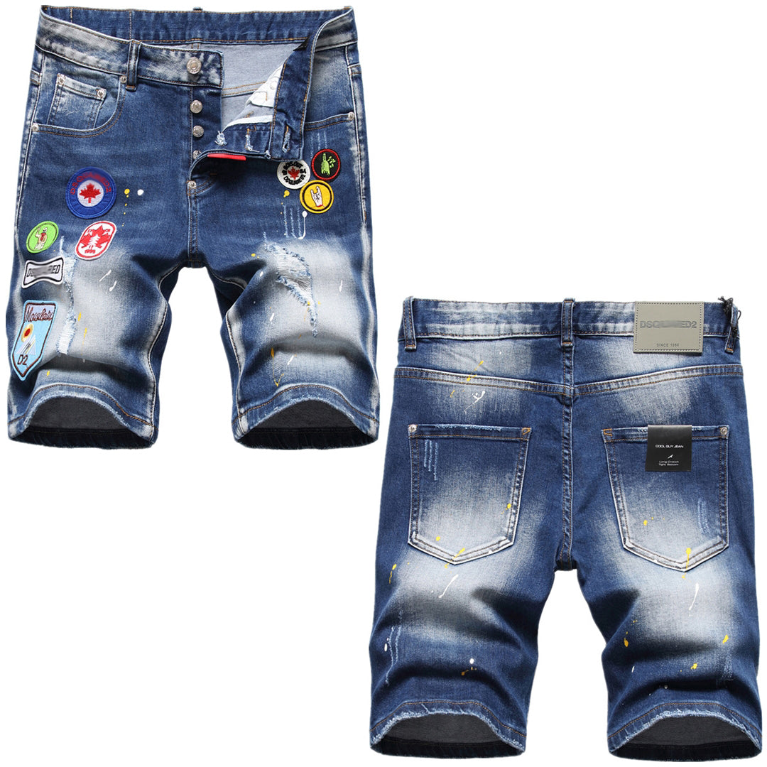 DSQ2 Short Jeans Ripped