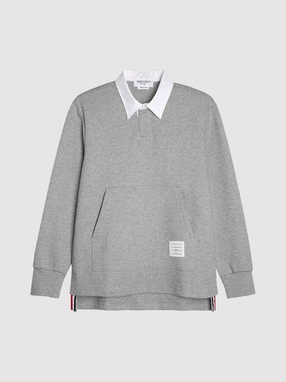 Polo-neck sweatshirt