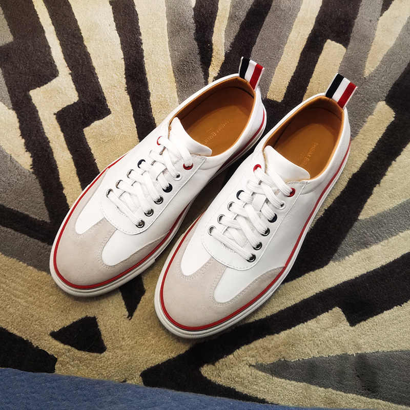 2025 Top-grade white leather shoes