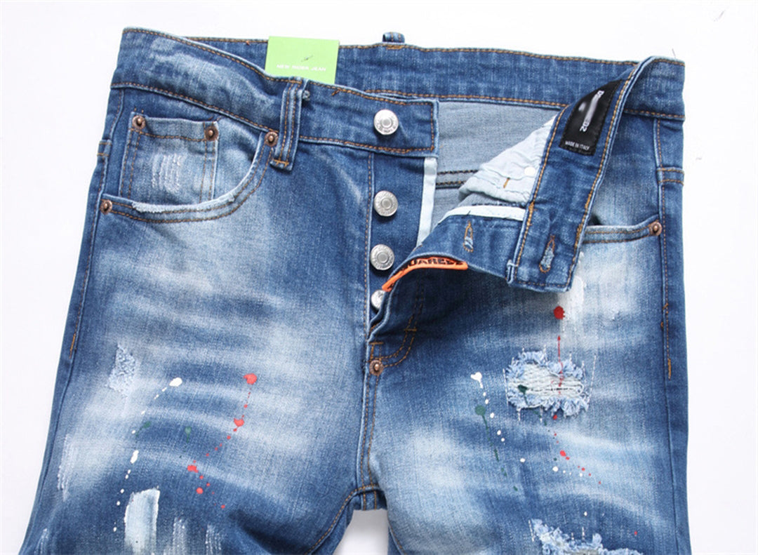 DSQ2 Short Jeans Ripped