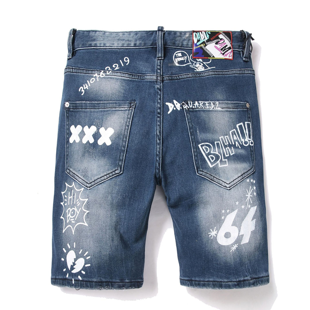 DSQ2 Short Jeans Ripped