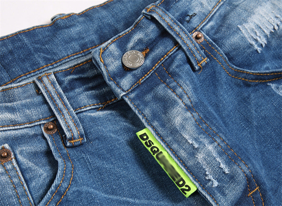 DSQ2 Short Jeans Ripped