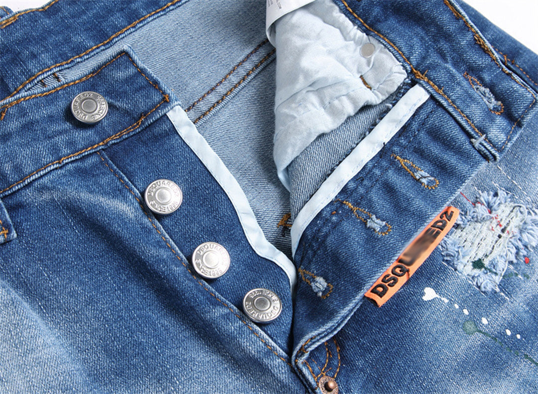 DSQ2 Short Jeans Ripped