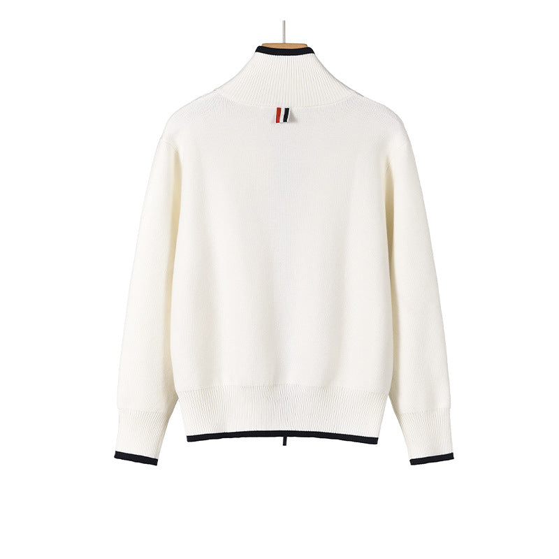 Cotton wool knitted cardigan