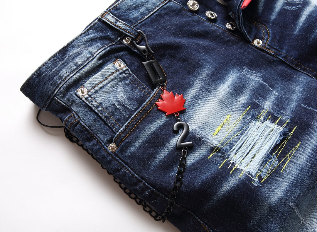 DSQ2 Short Jeans Ripped