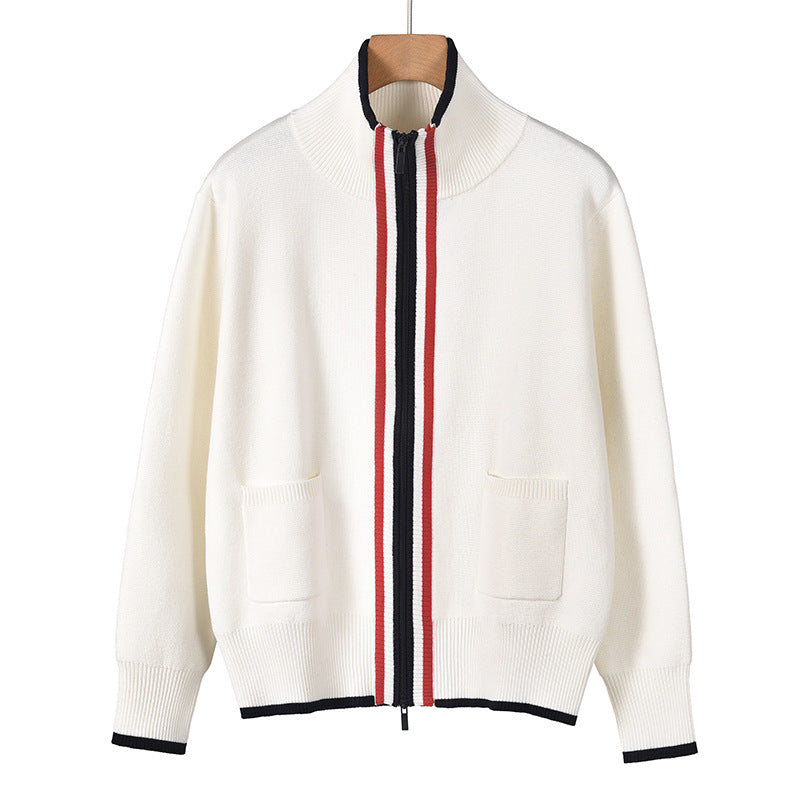 Cotton wool knitted cardigan