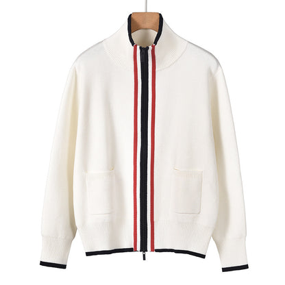 Cotton wool knitted cardigan