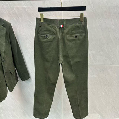 Corduroy cropped trousers