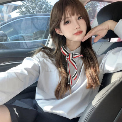 2025 Women's blouse with bow