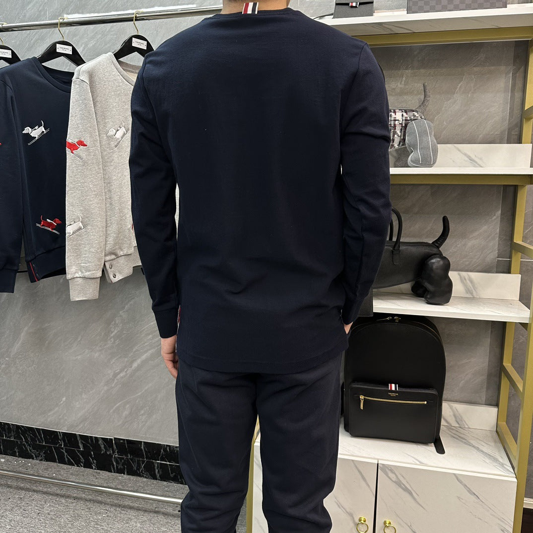 cotton long-sleeved T-shirt