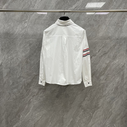 Puppy-Embroidered Tie Shirt