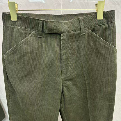 Corduroy cropped trousers