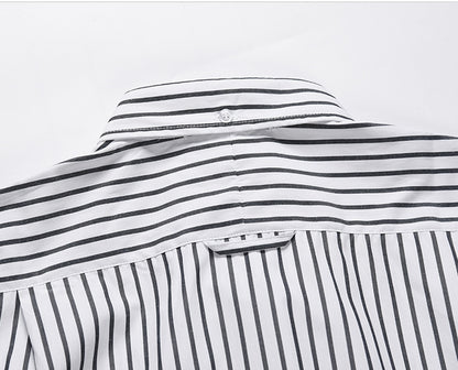 2025 striped business shirt