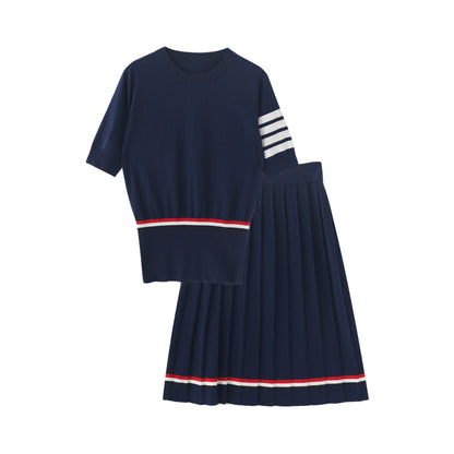 2025  Knitted skirt suit