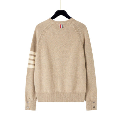 2025 New round neck knit sweater