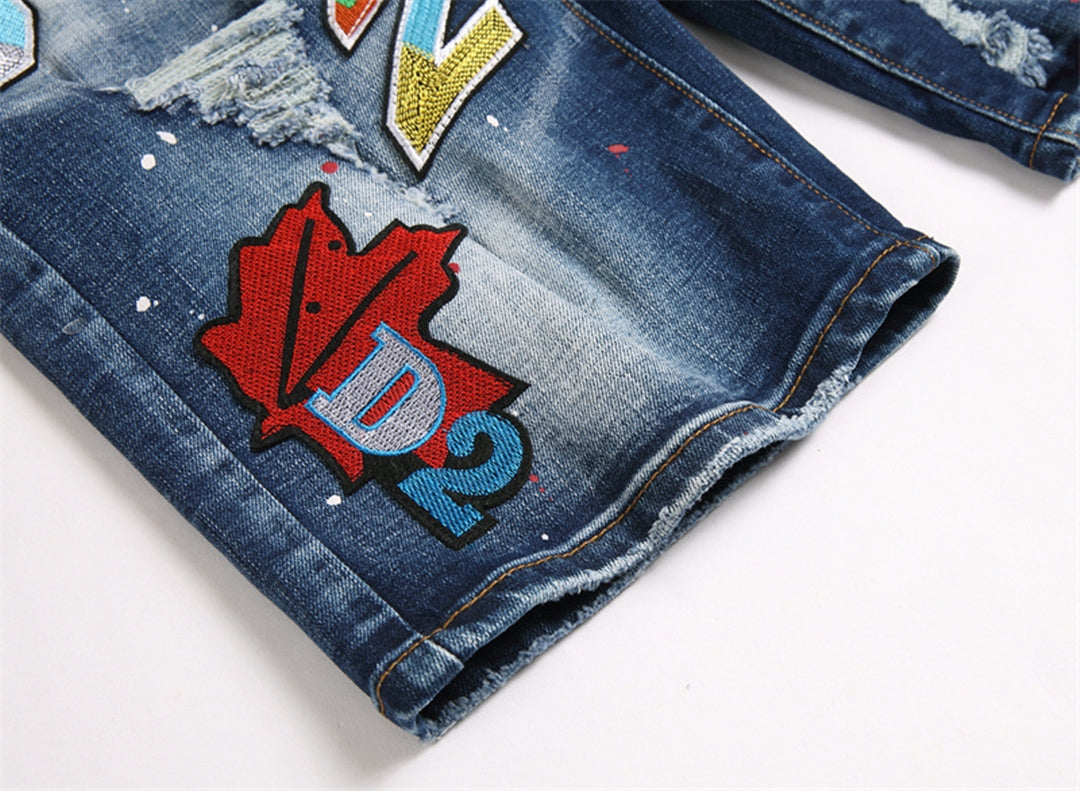 DSQ2 Short Jeans Ripped