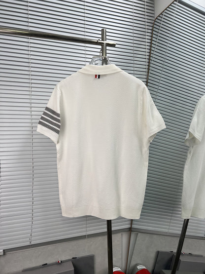 2025  New pure cotton polo shirt