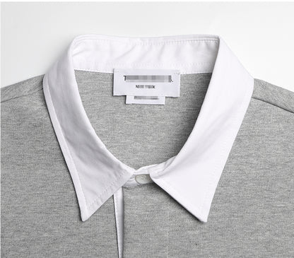 Polo-neck sweatshirt