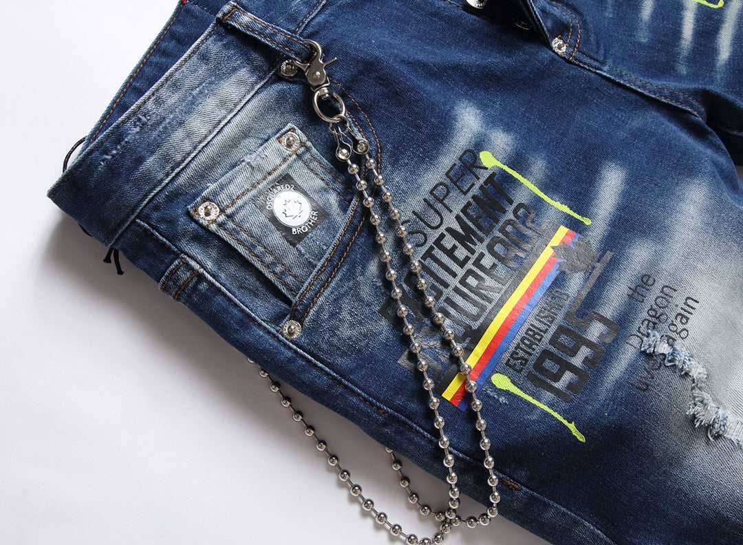 DSQ2 Short Jeans Ripped