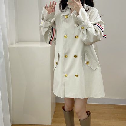 2025 Double-breasted trench coat
