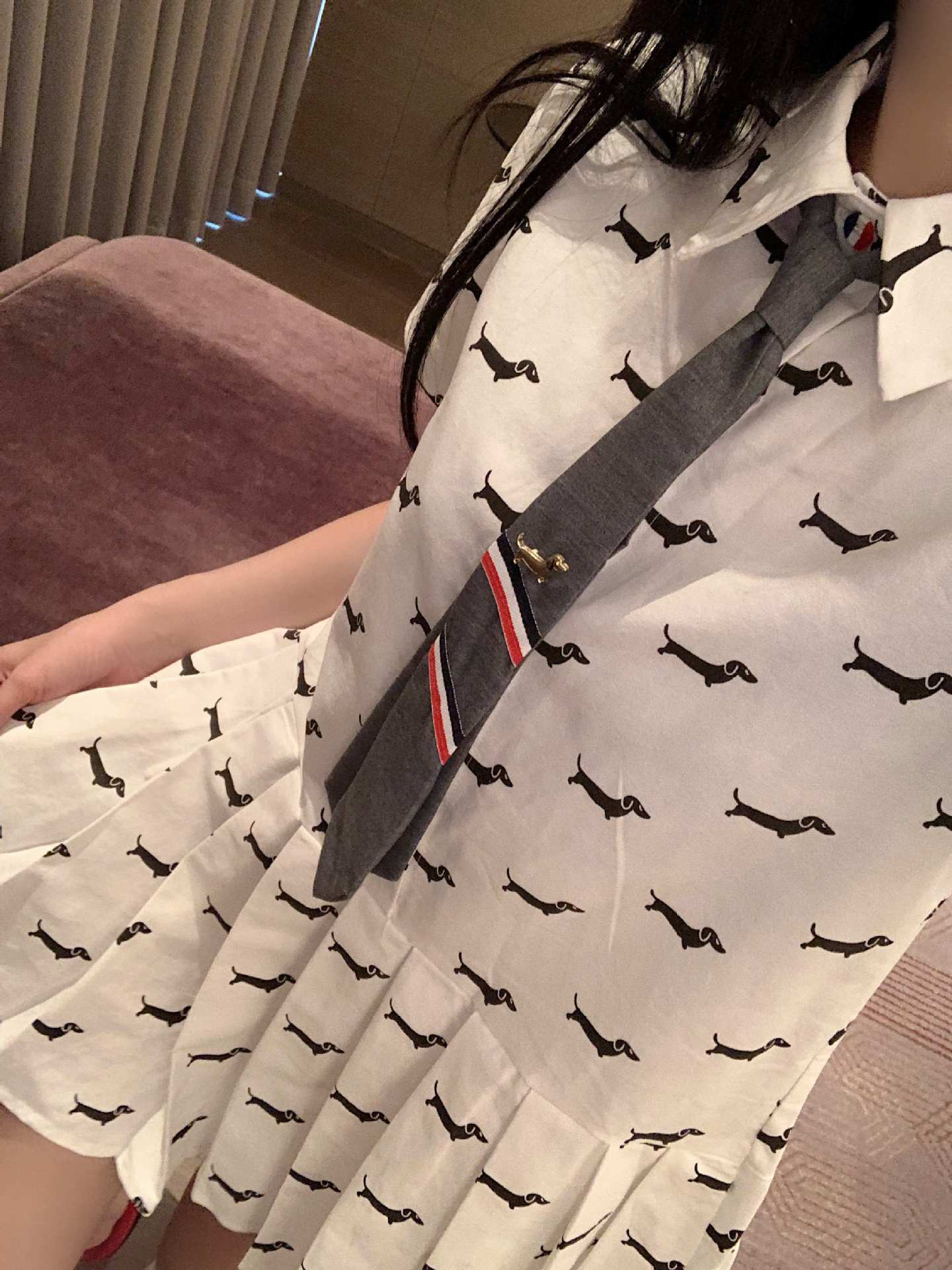 TNOM 2025ss Puppy Tie Dress