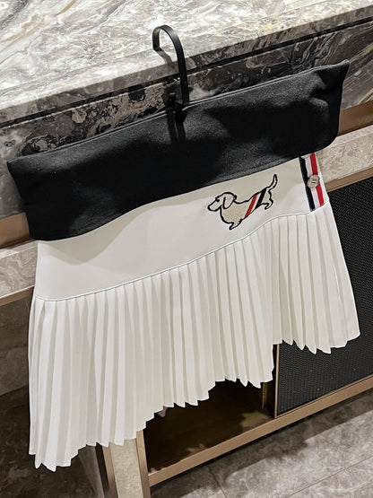2025 Puppy pleated skirt